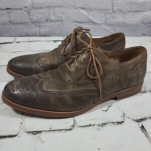 Warfield & Grand Jacob Oxfords Dress Shoes Mens Sz 10 Brown Leather Wingtip